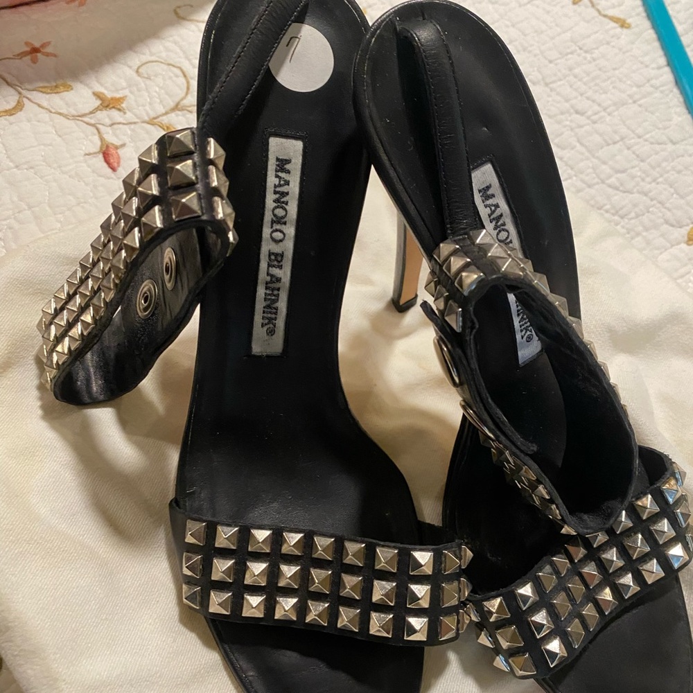 Manolo Blahnik studded heels